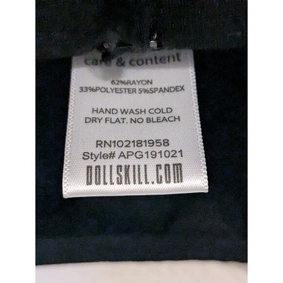 Dolls Kill Poster Girl Black Strap Tube Top Goth Style APG191021 Size Small New - Picture 7 of 8